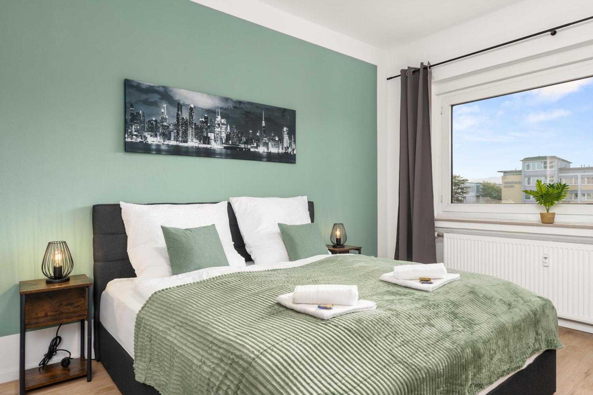 Homely-Apartment Manhattanart, Zentral, Parkplatz, Billard,Ps4, Dart, Balkon Билефельд Экстерьер фото